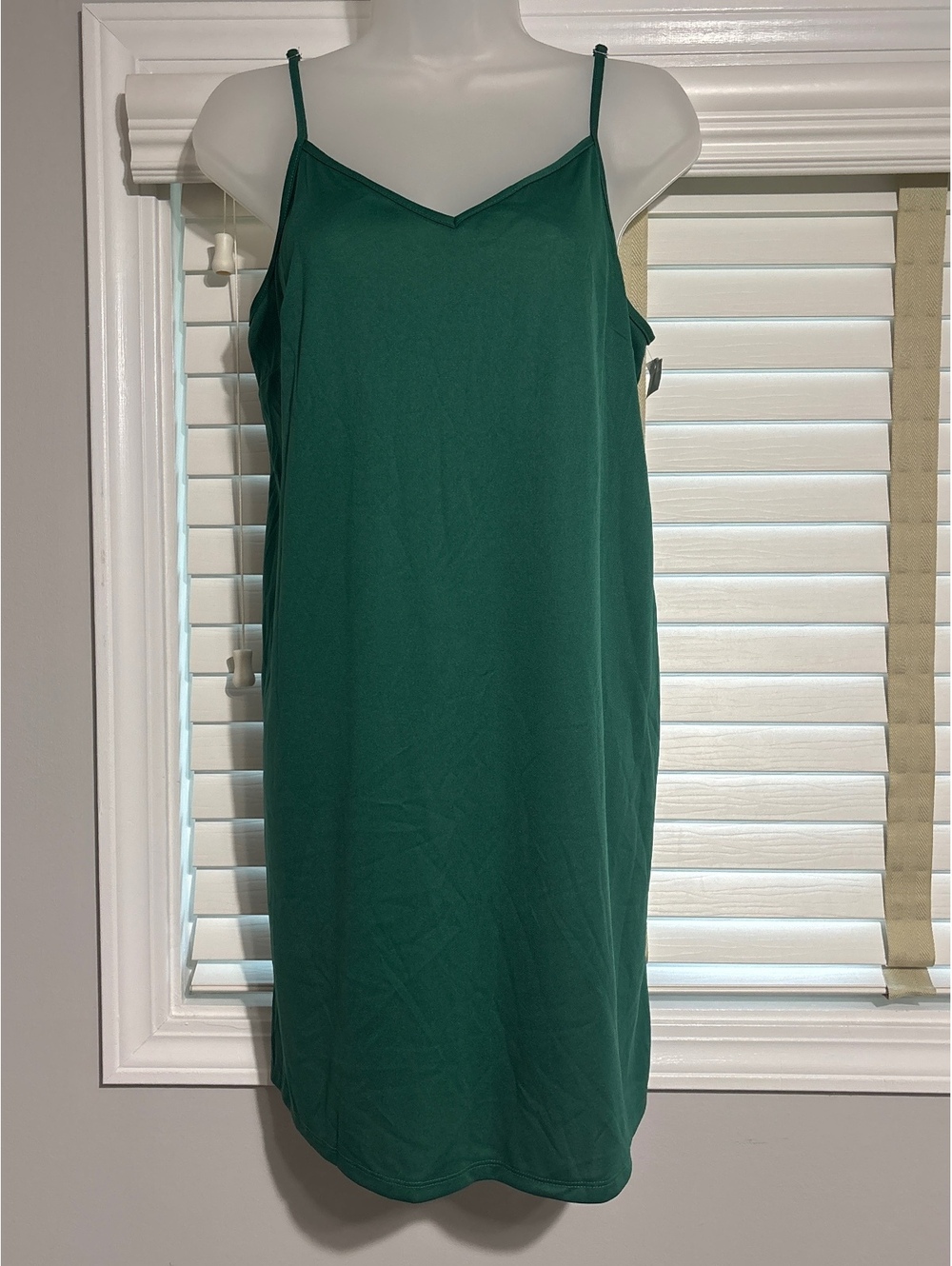Donna Ricco Green Slip Dress Size M
